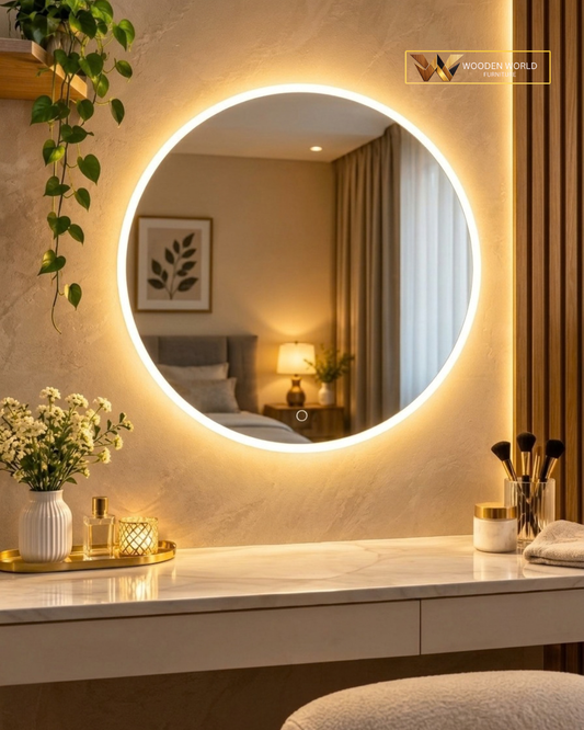 Modern Round LED Mirror