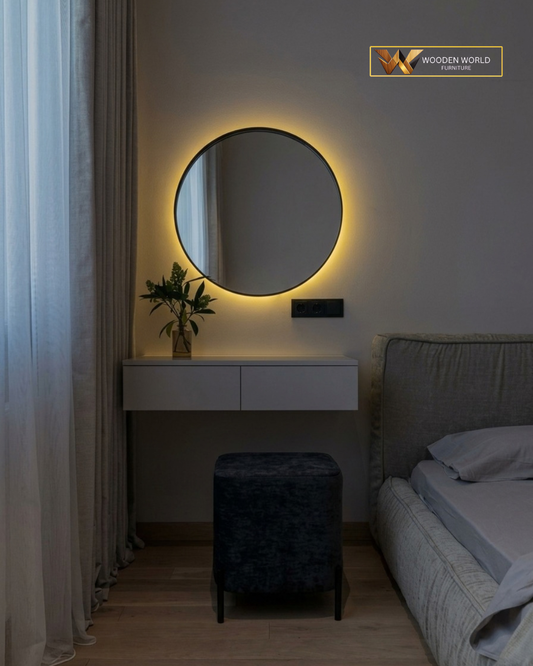 Modern LED Mirror Dressing Table